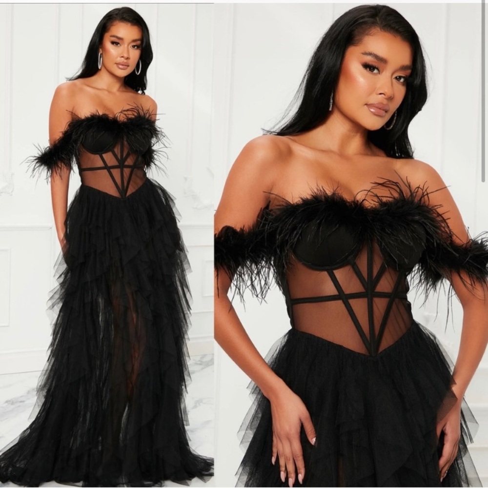 Fashion Nova Everlasting Love Layered Corset Dress 🖤